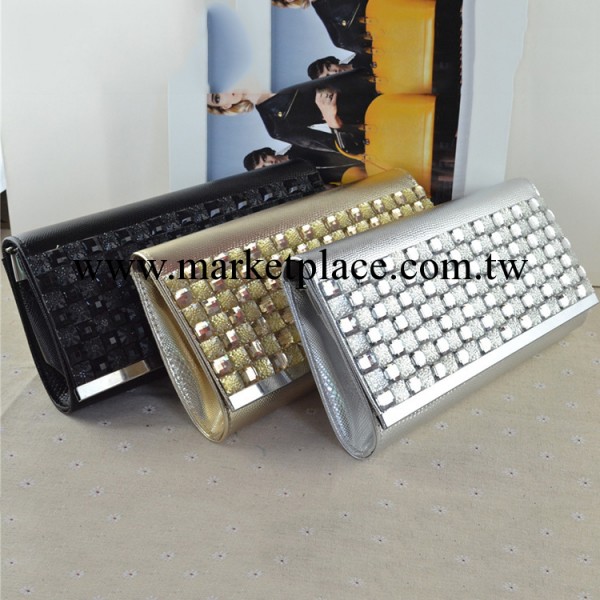 2014新款時尚真皮女包 鑲鉆長款女士錢包熱銷 精致手拿包廠傢批發工廠,批發,進口,代購