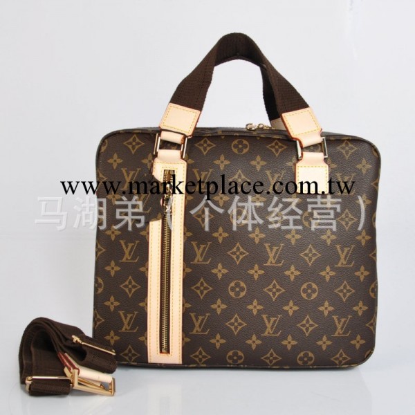 新款男包 商務電腦公文包 手提單肩兩用包 斜挎包 M40043 老花工廠,批發,進口,代購