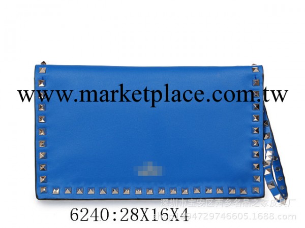 2014韓版新款女包批發鉚釘手拿包多色時尚女士手抓包包一件代發工廠,批發,進口,代購