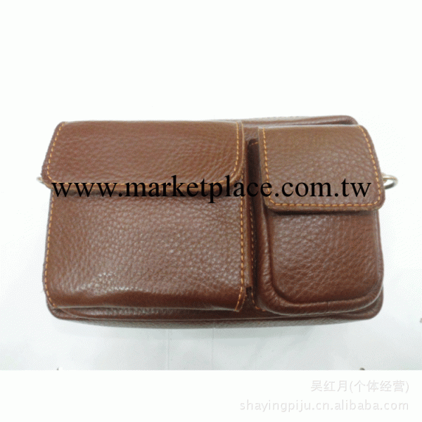 廠傢提供歐美時尚兩用腰包 牛皮軟面休閒包 車縫線單肩包工廠,批發,進口,代購