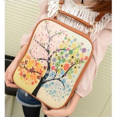 廠傢批發2013新款學院風豎款單肩包兩用書包雙肩背包一件代發女包工廠,批發,進口,代購