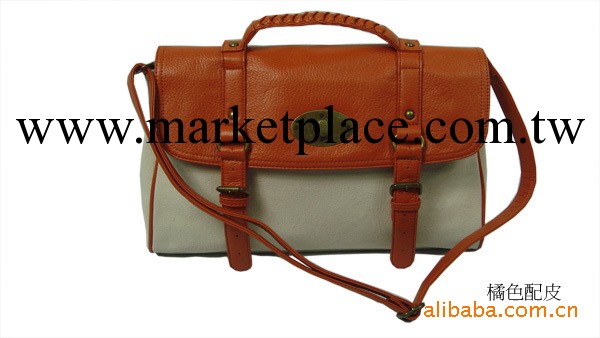 2011新款日本原單帆佈配皮肩背斜跨兩用女士休閒包工廠,批發,進口,代購