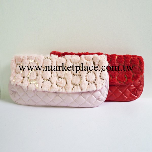 蘇金牧歌仿兔毛亮片時尚晚宴手拿包 斜挎女包 PU凌包 特價處理工廠,批發,進口,代購