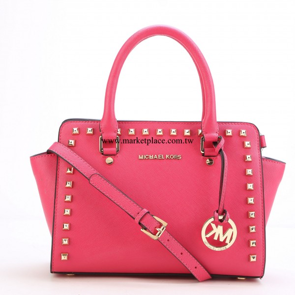2014MK新款 michael kors selma中號真牛皮十字紋單肩手提女包工廠,批發,進口,代購