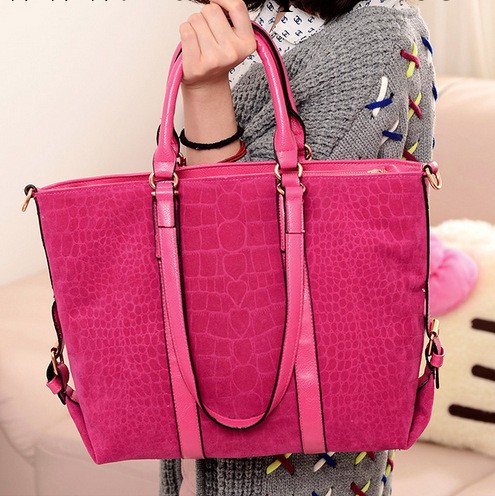 女包批發 鱷魚紋單肩包 手提包 斜挎包 兩用包包大包廠傢特價工廠,批發,進口,代購