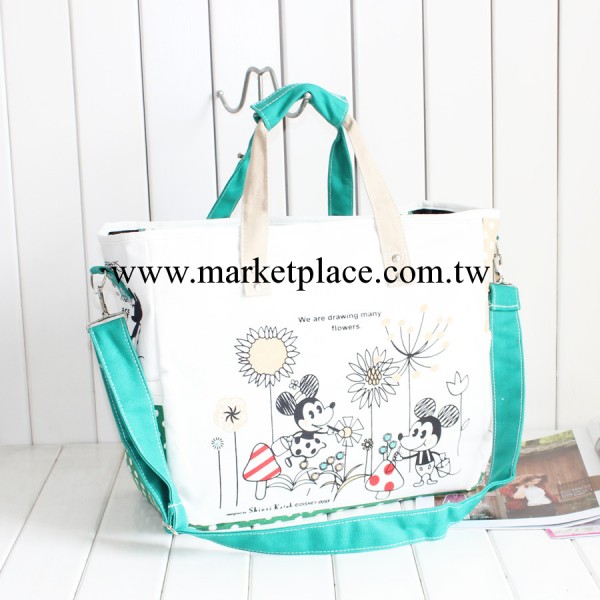 包包2013新款帆佈包米奇單肩包斜挎包手提兩用旅行背包大容量書工廠,批發,進口,代購