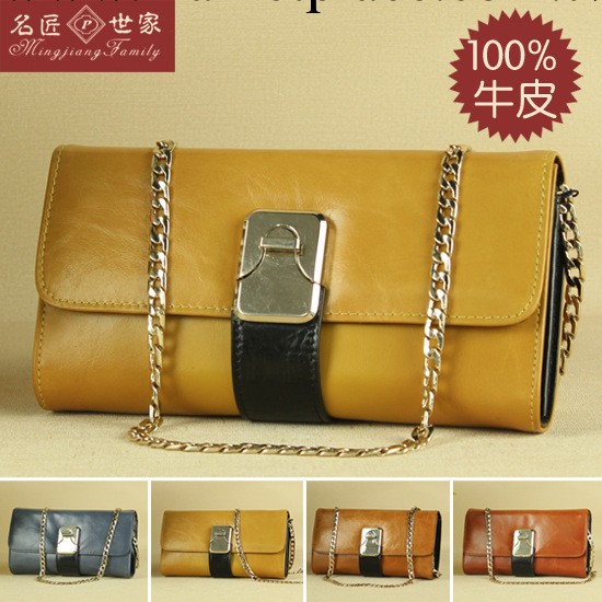 2014新款手拿單肩鏈條真皮女包潮包歐美品牌女士包包批發8919工廠,批發,進口,代購