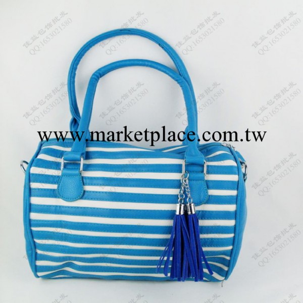 條紋手提斜挎兩用包女士包包，時尚PU皮手提包廠傢箱包批發工廠,批發,進口,代購