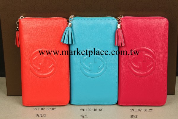 時尚女士新款手拿包291102頭層牛皮流蘇鈔票錢夾韓潮工廠,批發,進口,代購