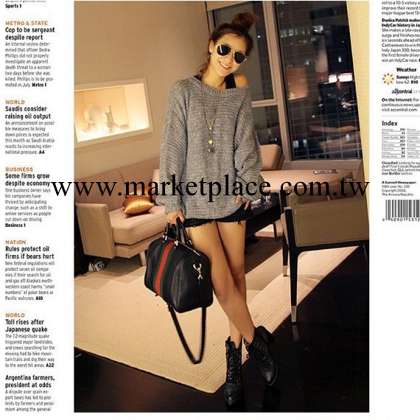 2013秋冬明星新款紅綠主義時尚休閒女包韓流手提斜挎品牌女包包工廠,批發,進口,代購