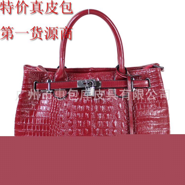 韓版單肩真皮包 時尚兩用包 花都百搭女包 女包真皮鱷魚紋工廠,批發,進口,代購