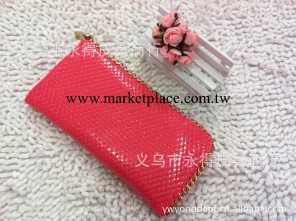 廠傢供應 新款歐美大牌漆皮鏈條錢包 七字手拿包工廠,批發,進口,代購