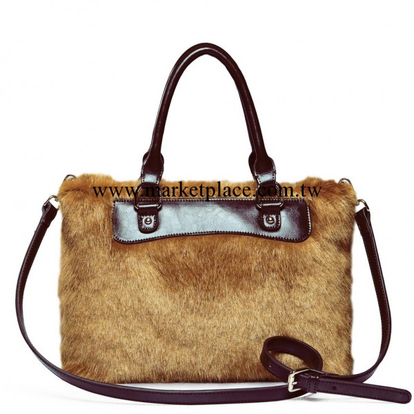 紐芝蘭品牌歐美潮流女式狐貍毛單肩斜跨兩用包 時尚真皮女包批發工廠,批發,進口,代購