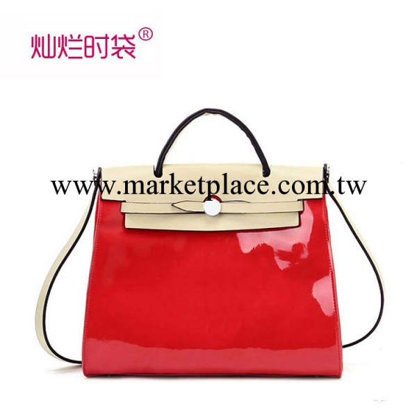 免費加盟廣州真皮品牌女包批發 13新款歐美牛皮手提單肩兩用中包工廠,批發,進口,代購