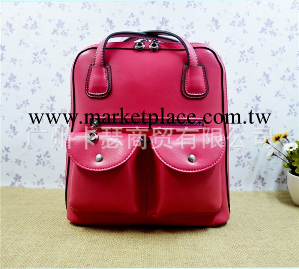 新款牛皮多功能兩用真皮女包韓版潮休閒立體雙口袋雙肩包批發工廠,批發,進口,代購