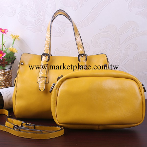 新款油蠟牛皮包中包簡約一包兩用手提斜跨單肩包女士真皮包女潮包工廠,批發,進口,代購