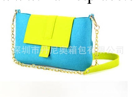 纖維毛氈包 時尚斜跨手抓兩用包 單肩包 毛氈創意拼色女款包訂做工廠,批發,進口,代購