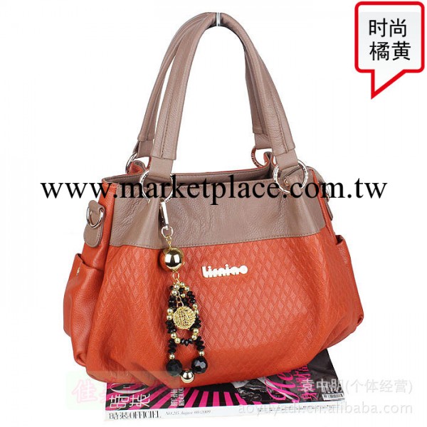 批發2012新款女包  韓版 時尚休閒 單肩斜跨兩用 pu皮 手提包工廠,批發,進口,代購