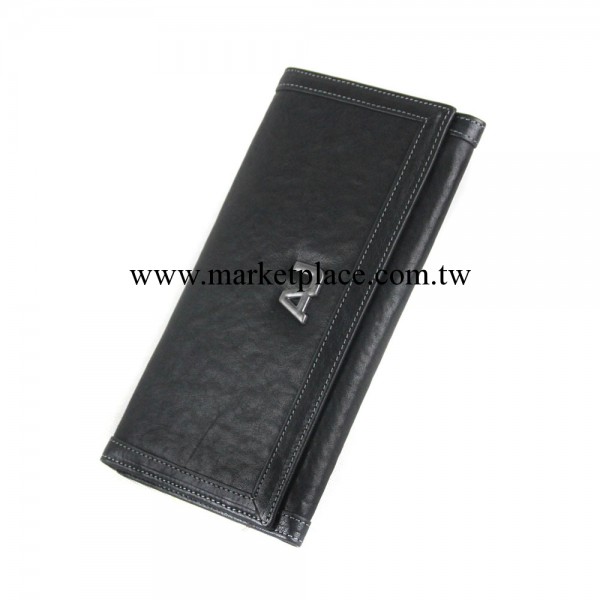 歐美大牌AJ男士錢包真皮長款錢夾支票夾手拿包頭層純牛皮手包批發工廠,批發,進口,代購