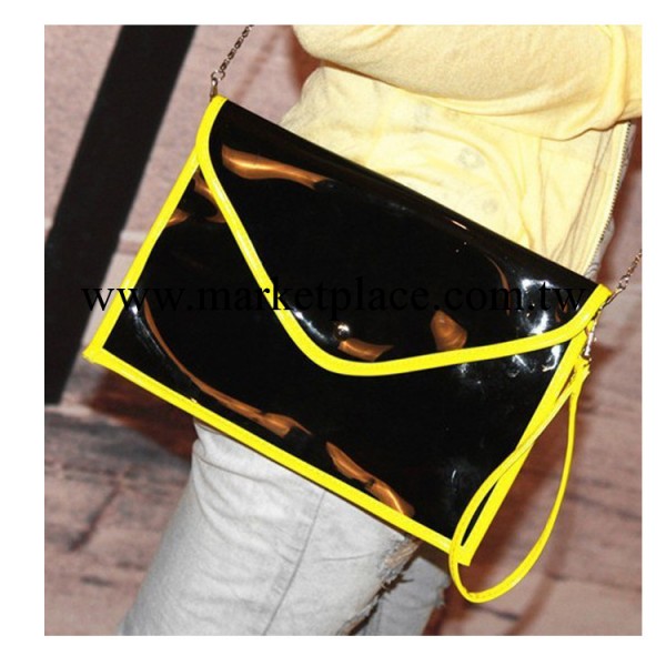 2013韓版新款可愛水晶熒光可愛信封手拿包斜跨潮女包背包工廠,批發,進口,代購