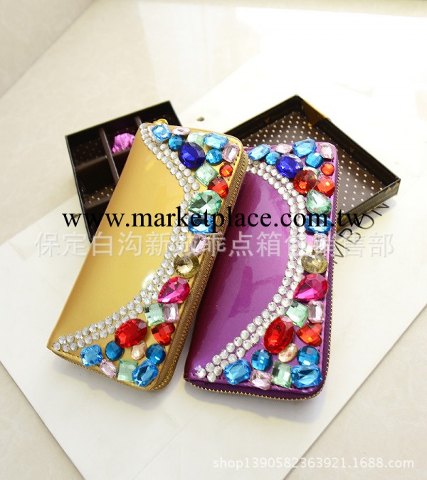彩色水鉆手拿包錢夾零錢包包工廠,批發,進口,代購