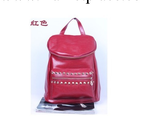 JG2014新款女包 時尚潮流個性雙肩包青年包 THJ2020鉚釘雙背工廠,批發,進口,代購