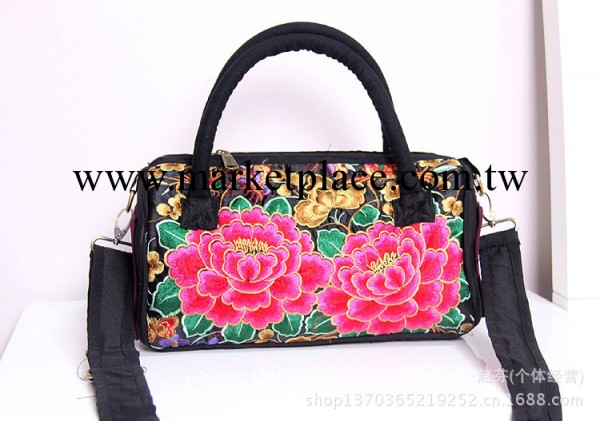 民族繡花手提斜垮兩用包工廠,批發,進口,代購