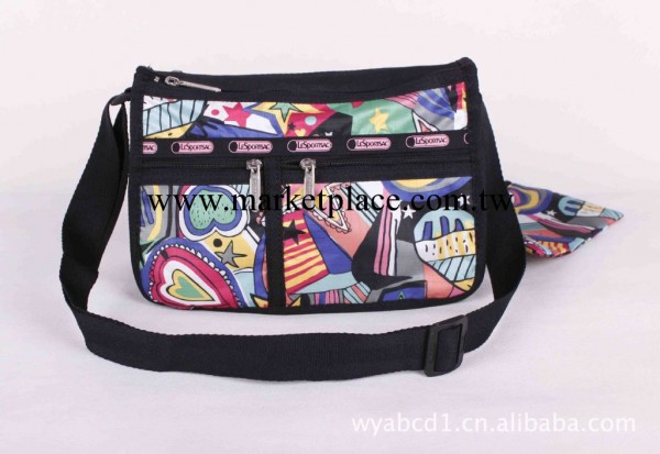 力士保 2011新款熱賣單肩斜挎兩用包 7507小號黑色五角星工廠,批發,進口,代購