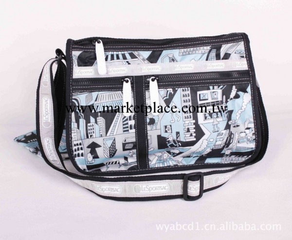 力士保 2012新款熱賣單肩斜挎兩用包 7507大號藍色地鐵工廠,批發,進口,代購