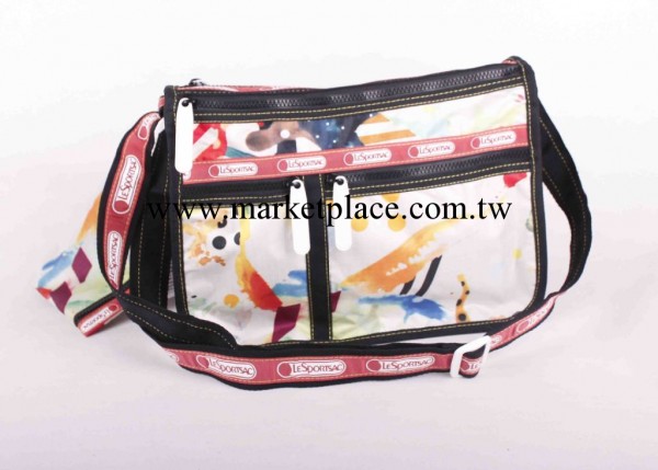 力士保 2012新款熱賣單肩斜挎兩用包 7507大號白色油彩畫工廠,批發,進口,代購