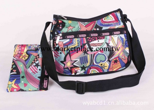 力士保 力士.保 單肩斜挎兩用包7520中號 黑色五角星工廠,批發,進口,代購