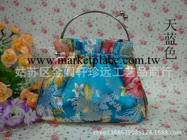 2013熱賣黃色磁扣晚宴包現貨歐美風范包包絲綢藍色紅色綠色手提包工廠,批發,進口,代購