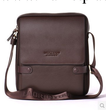 老人頭 簡約時尚商務休閒男士豎方形款斜跨單肩兩用真皮牛皮包工廠,批發,進口,代購