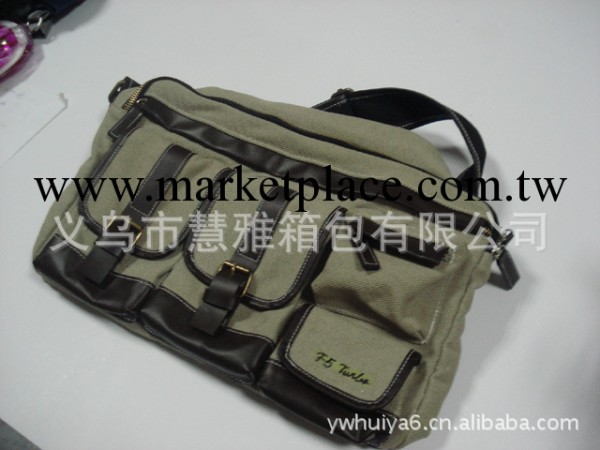 【慧雅箱包】廠傢直供新款帆佈多功能，男式手提單肩兩用挎包工廠,批發,進口,代購