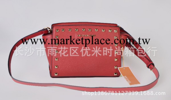 2014新款Z9228MK 小款歐美時尚柳釘潮流純色人氣時尚真皮女包工廠,批發,進口,代購