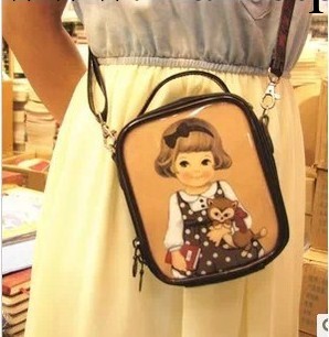 韓國afrocat 洋娃娃背包 卡通PU時尚背包 小女孩 休閒斜挎包 女工廠,批發,進口,代購