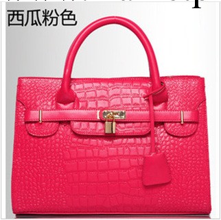 2014新款時尚亮光潮包休閒女包品牌經典鱷魚紋手提包斜跨包女包工廠,批發,進口,代購