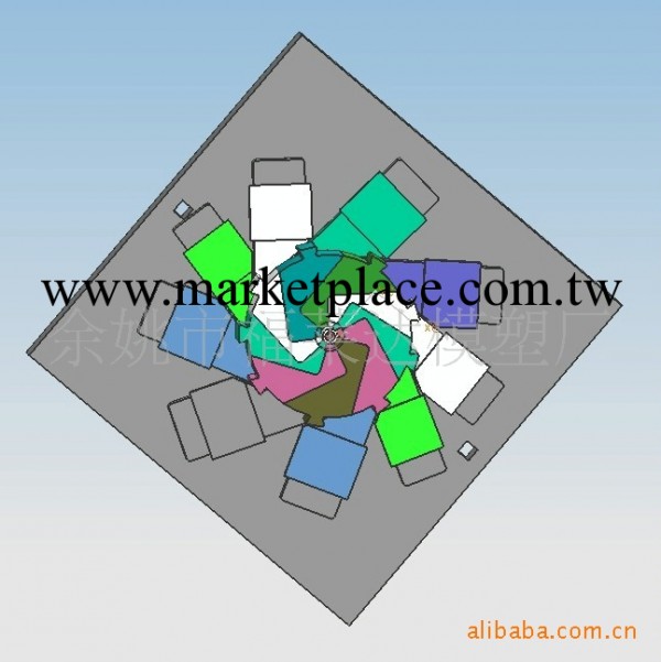 供應塑料無葉風扇/渦輪整套註塑模具制作和產品加工工廠,批發,進口,代購