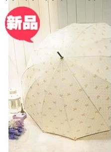 日本創意蝴蝶結波點時尚遮陽傘 防紫外線晴雨傘半自動防風長柄傘工廠,批發,進口,代購