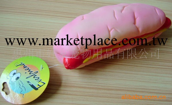 供應寵物玩具-發聲大熱狗，啃咬玩具，22cm，叫聲玩具，寵物用品工廠,批發,進口,代購