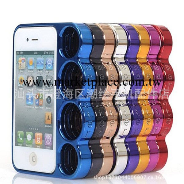 指環iphone4代4s手機殼 拳指環蘋果5保護殼 邊框 手機套工廠,批發,進口,代購
