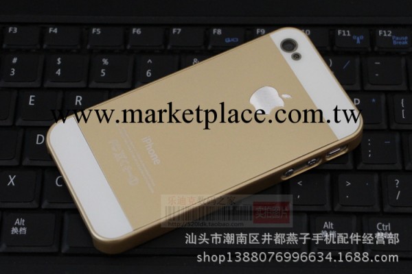 iphone5手機殼保護殼 蘋果5原色外殼保護套 蘋果4/4S土豪金保護殼工廠,批發,進口,代購