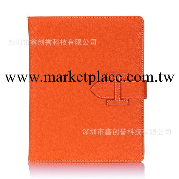 蘋果iPad5保護套iPadair荔枝紋愛馬仕超薄智能休眠皮套現貨批發工廠,批發,進口,代購