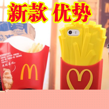 Moschino麥當勞薯條手機殼 iphone4s矽膠套iphone5s保護套M記外殼工廠,批發,進口,代購