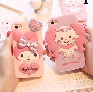 kitty小紅帽美樂蒂iPhone5s蘋果4/4S小白兔矽膠軟套手機殼保護套工廠,批發,進口,代購
