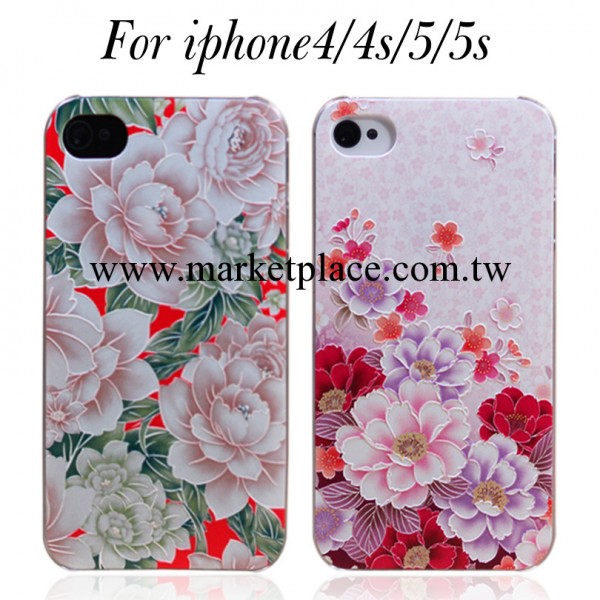 蘋果4彩繪浮雕手機殼 立體創意imd手機套 iphone4s手機保護套時工廠,批發,進口,代購