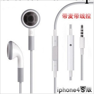 全測版本 蘋果耳機線控耳機 藍版 ipad iphone4s耳機 帶麥 帶調音批發・進口・工廠・代買・代購