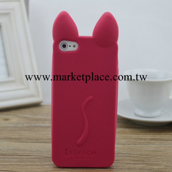 韓國新款IPHONE5S手機保護套 矽膠貓耳朵外殼 蘋果保護殼配件批發工廠,批發,進口,代購