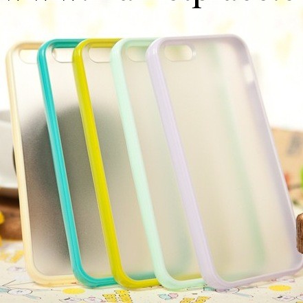 iphone5 蘋果5代雙色手機殼 邊框TPU+底殼PC 軟硬結合磨砂手機殼工廠,批發,進口,代購