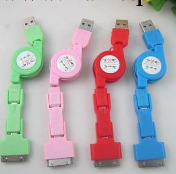 現貨供應三合一伸縮數據線 IPHONE4 迷你5P MICRO5P三合一數據線工廠,批發,進口,代購